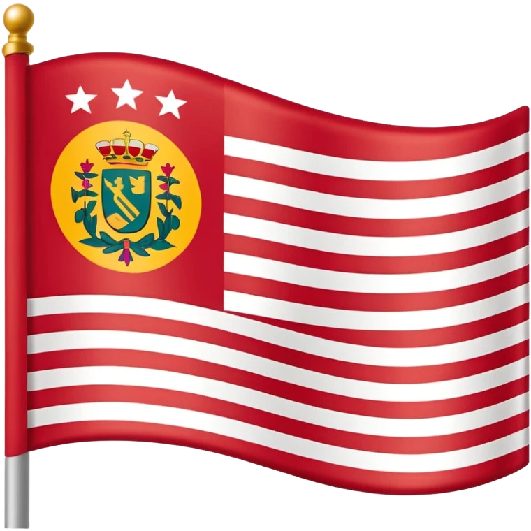 Emoji de la bandera de Málaga, Santander  emoji