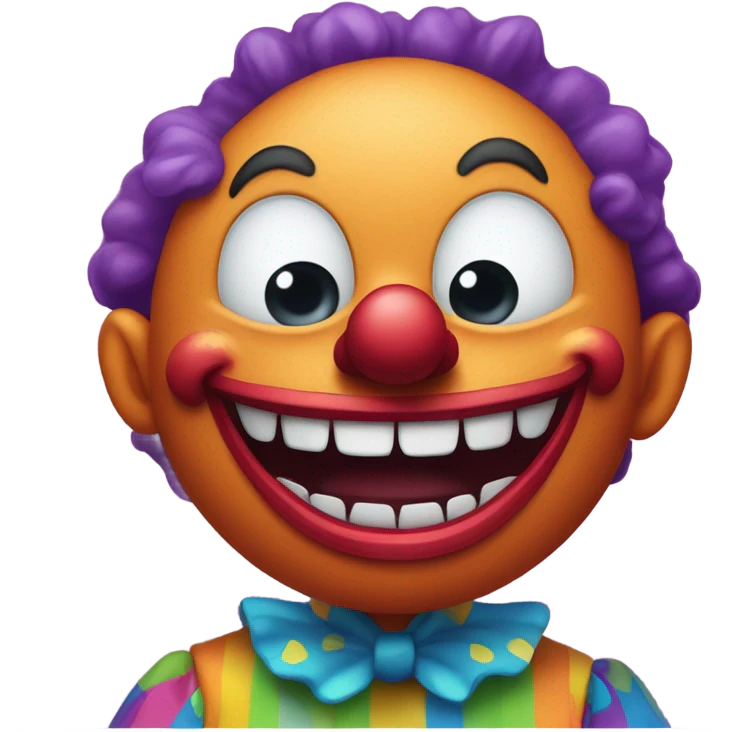 Scary silly unsettling emoji