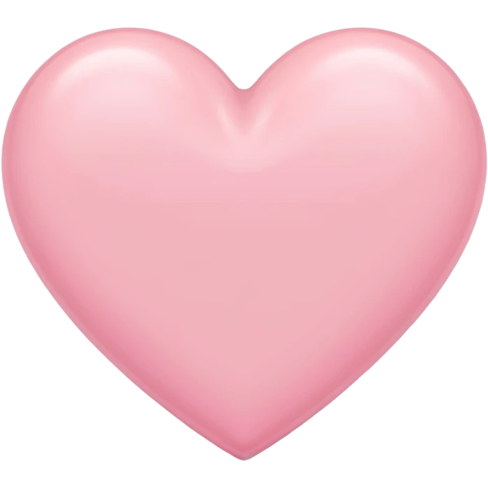 pastel pink heart emoji