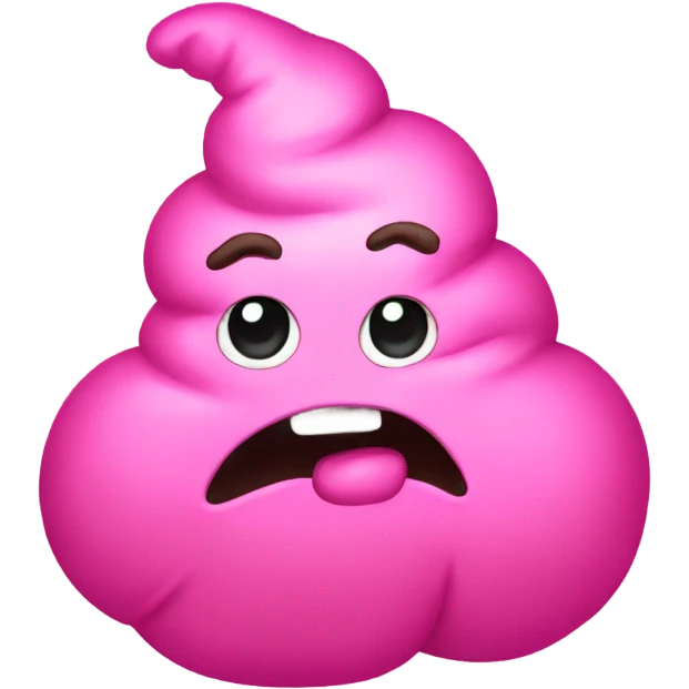 pink sparkly poop emoji