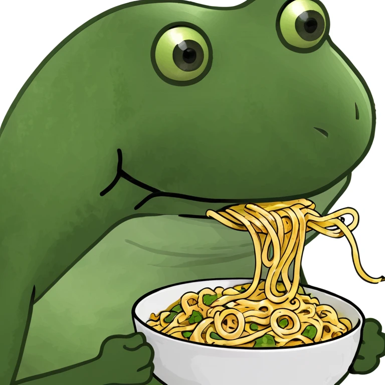 bufo eating noodles emoji