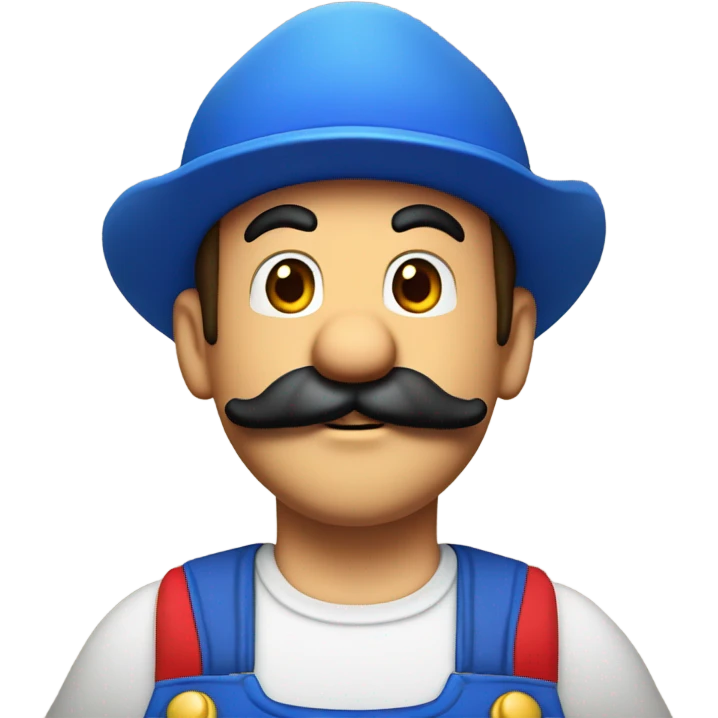 Mario from a videogame emoji