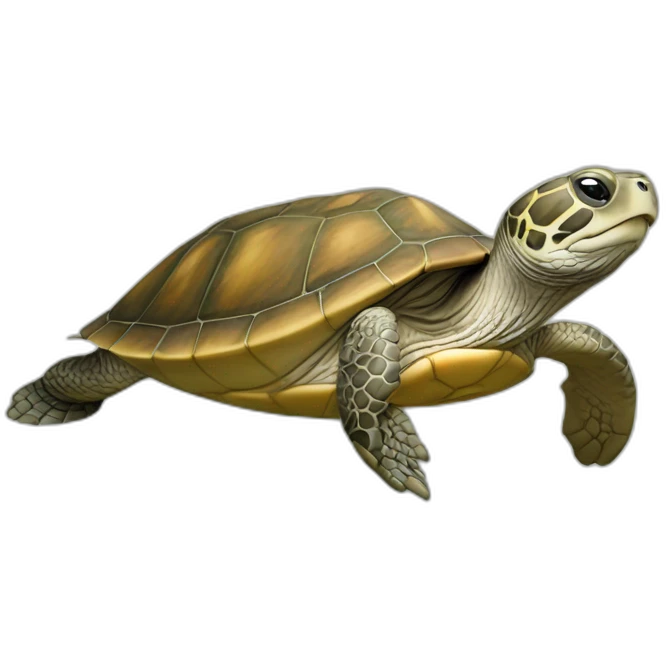 Tortue sur loutre emoji