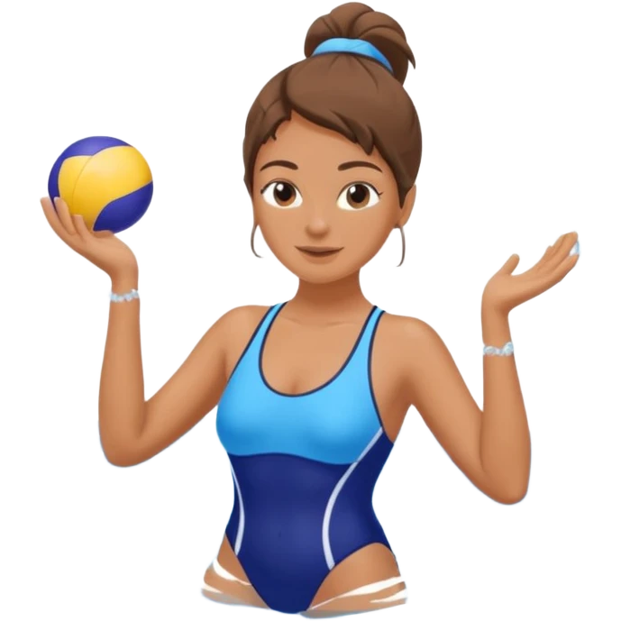 Water aerobics lady emoji