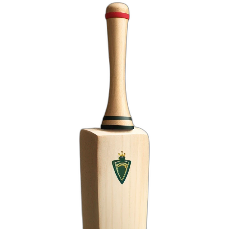 Crown on cricket bat emoji
