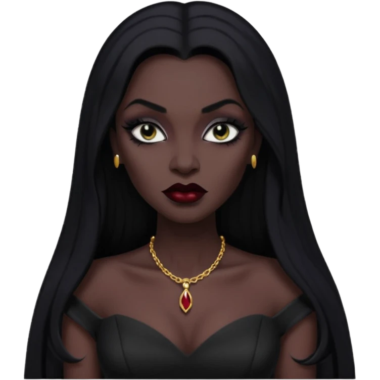 vampira negra emoji