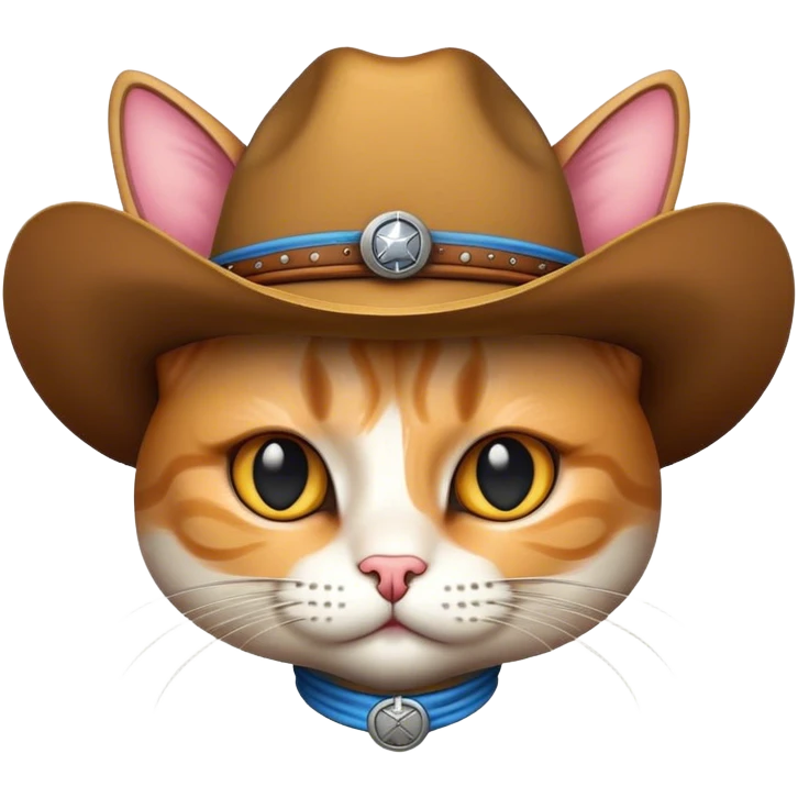 Cowboy cat emoji