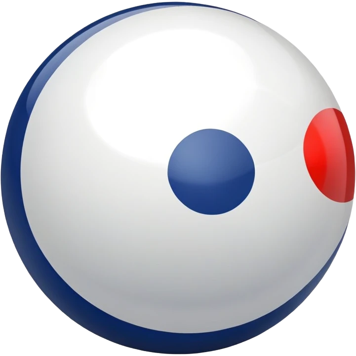 Navy pool ball emoji