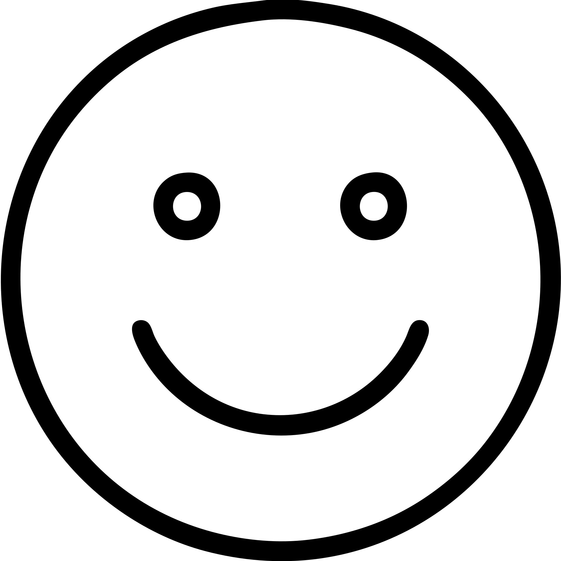 outlined perfect smile icon emoji