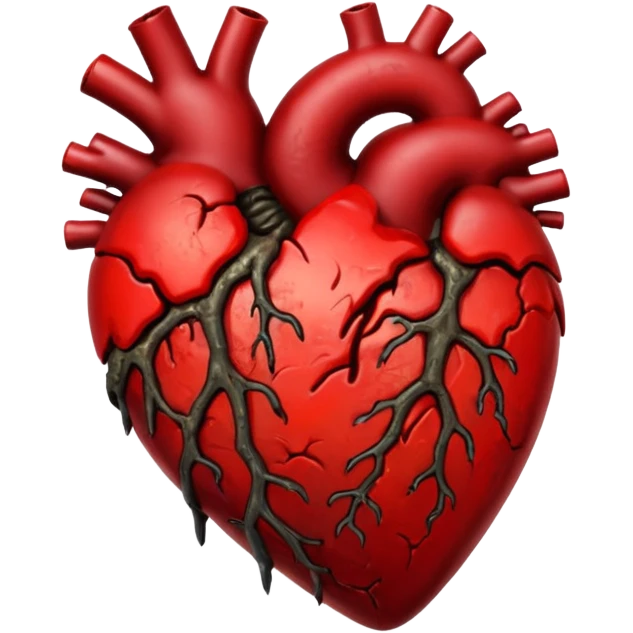 A rotten heart emoji