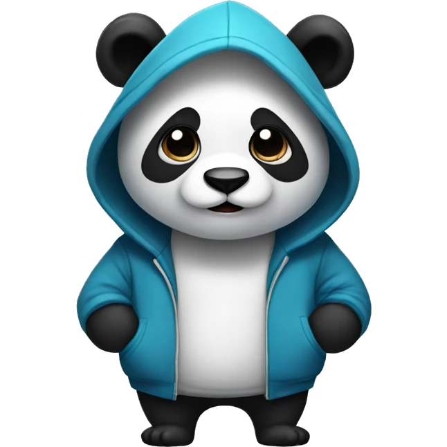 Panda in a hoodie emoji