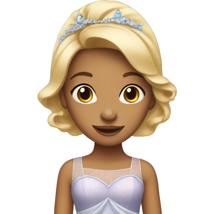 girl in a cindrella dress  emoji