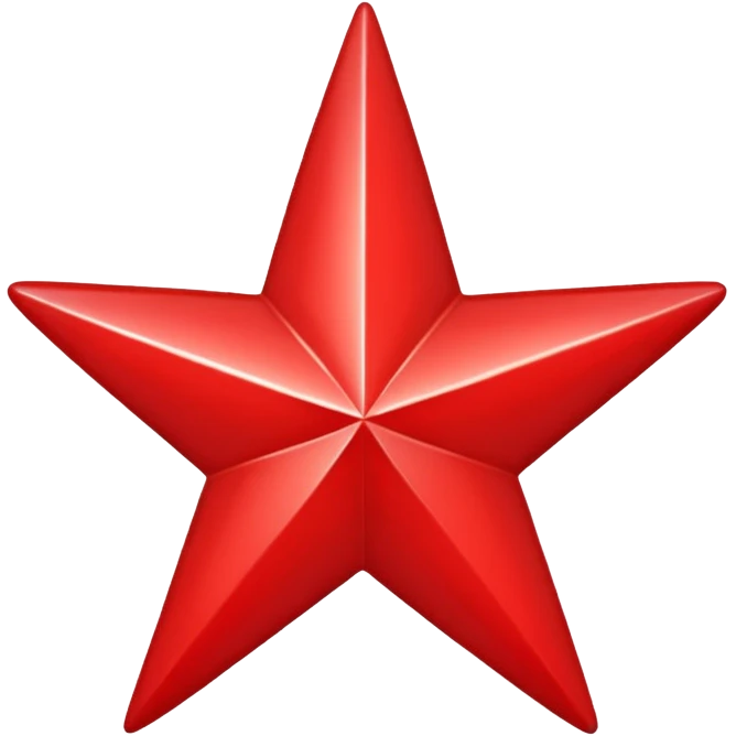red christmas star emoji