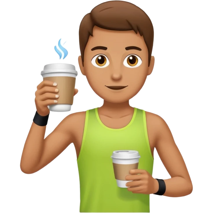 Morning Coffee Runner emoji