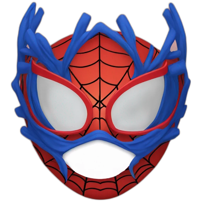 Spider-Man face mask emoji