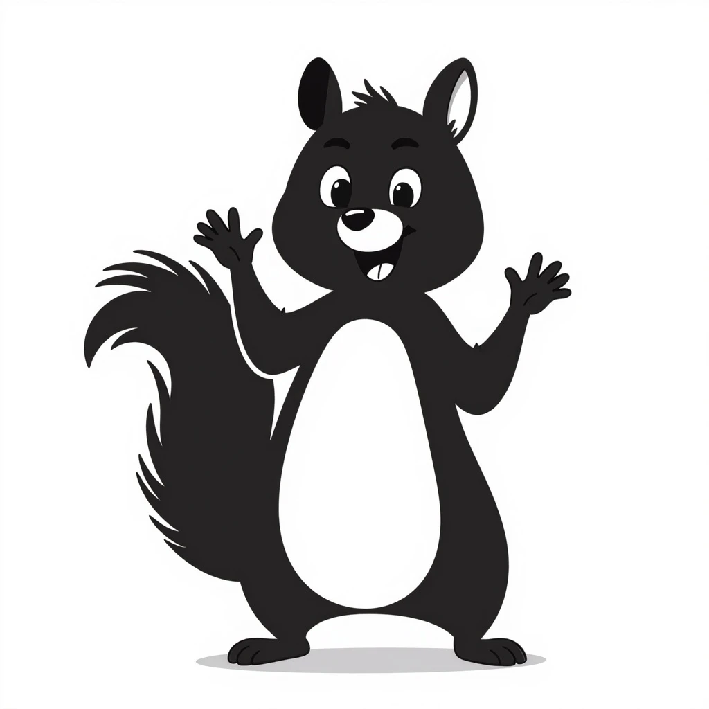very happy squirrel emoji