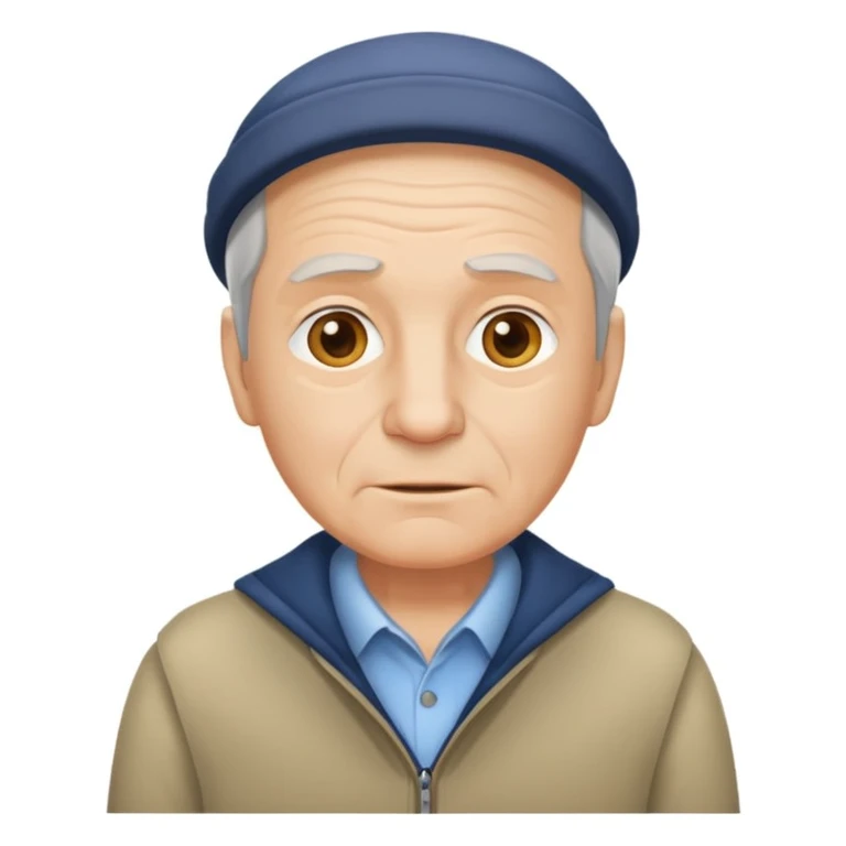 an older man wearing clothes that are too small for him emoji