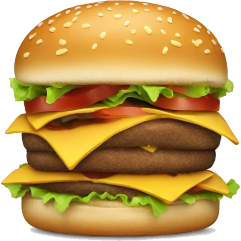 Eating hamburger  emoji