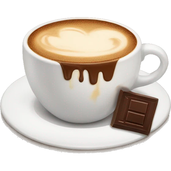 coffee with chocolate emoji