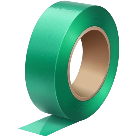 A roll of green adhesive tape emoji