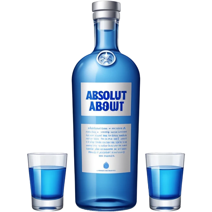 absolut bottle emoji