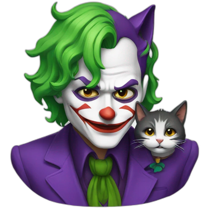 Joker with a cat emoji