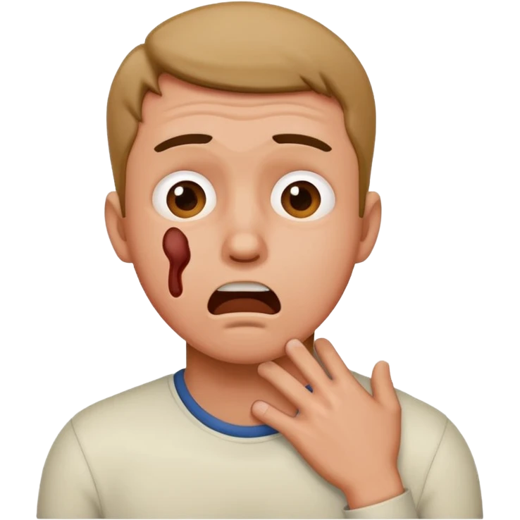 chocking man emoji