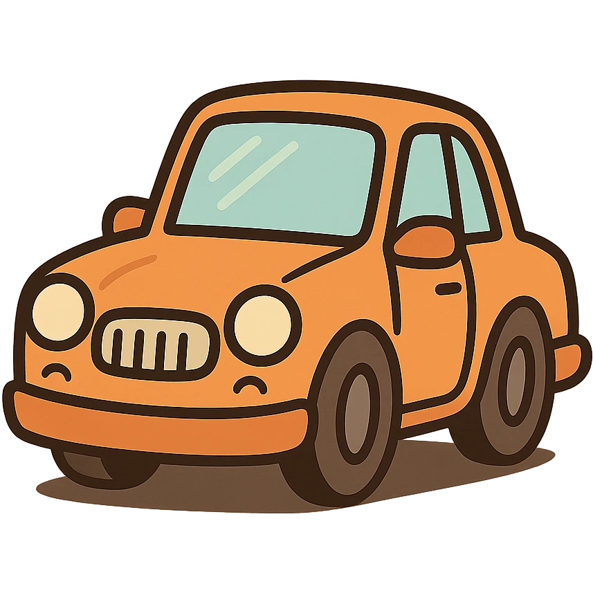 orange car icon emoji