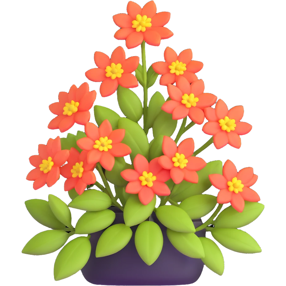flowering shrub with blossoms emoji