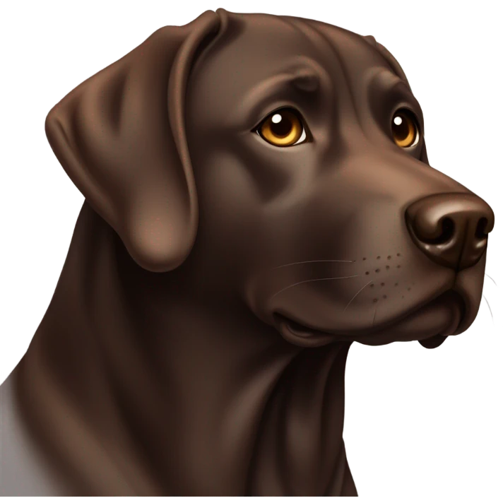 Chocolate lab emoji