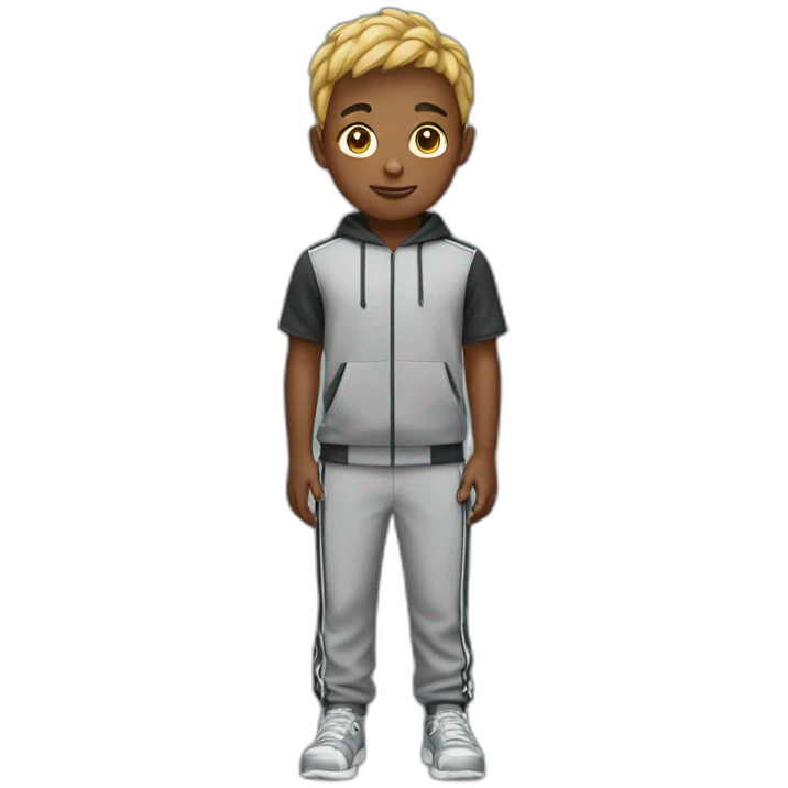 boy wearing a tracksuit full body emoji