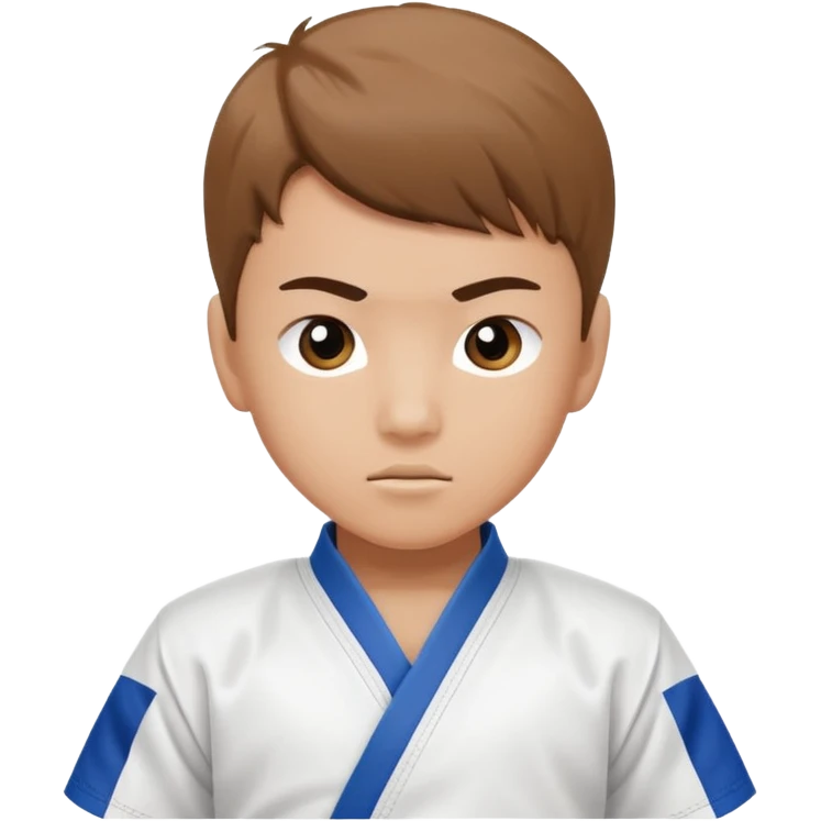 Taekwondo Kid pose emoji