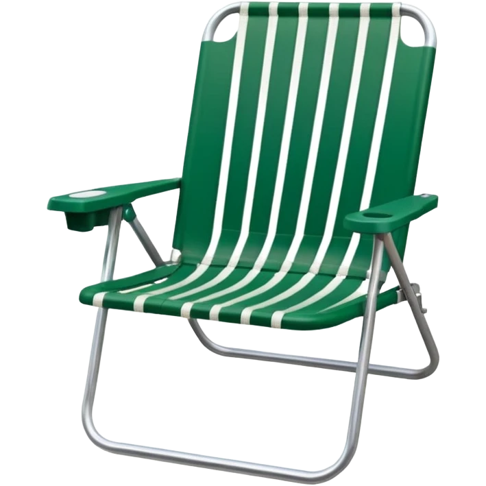 forest green and white lawn chairf emoji