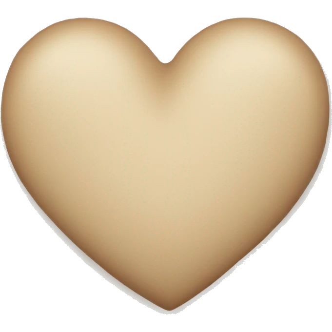 beige heart emoji