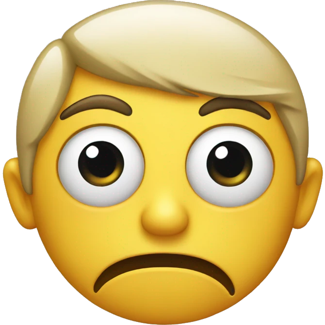 Disgusted face emoji