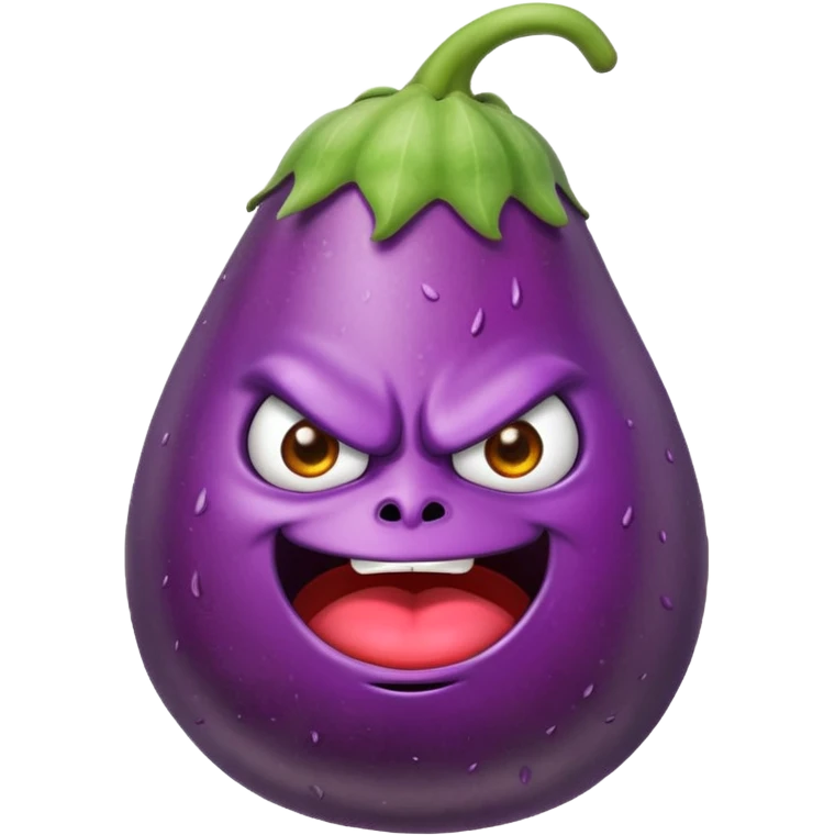 angry eggplant emoji