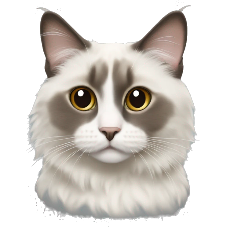 cat ragdoll￼￼￼ emoji