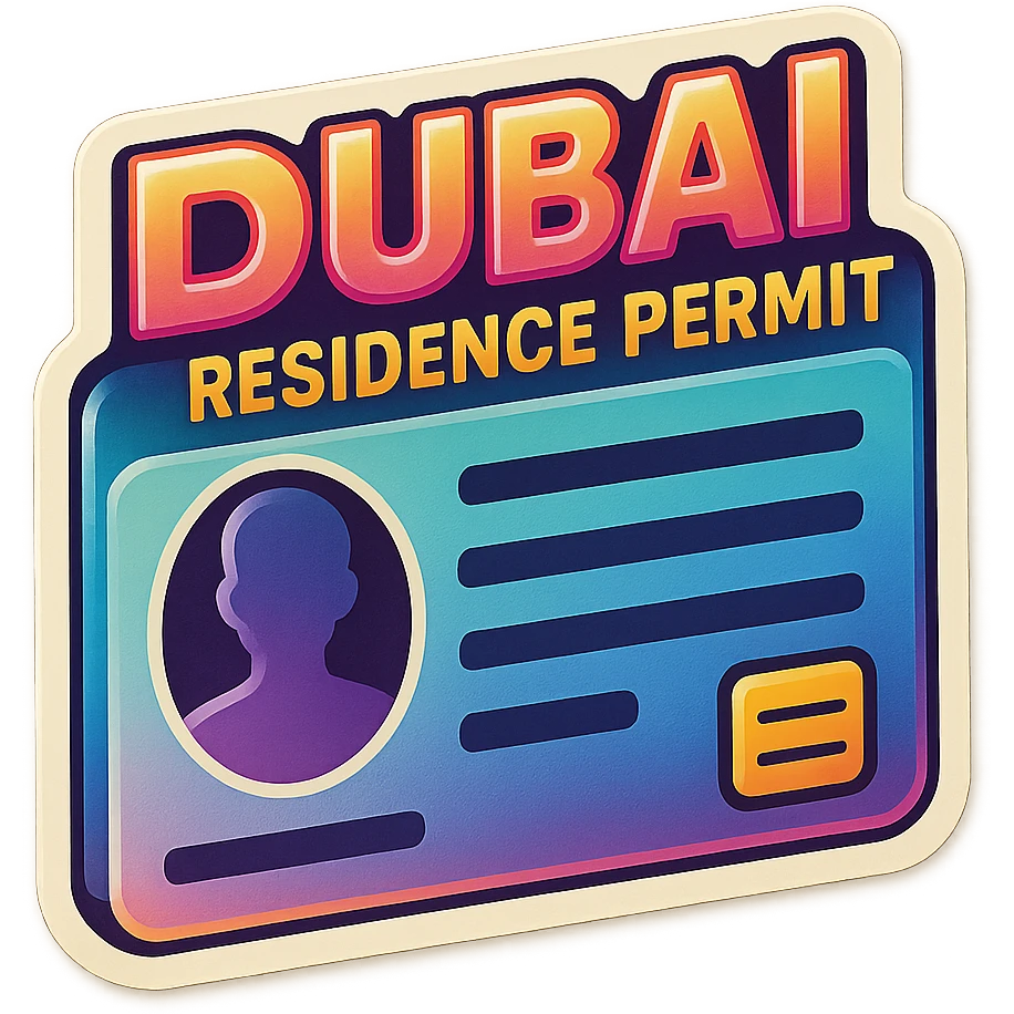 Dubai Residence Permit Card emoji