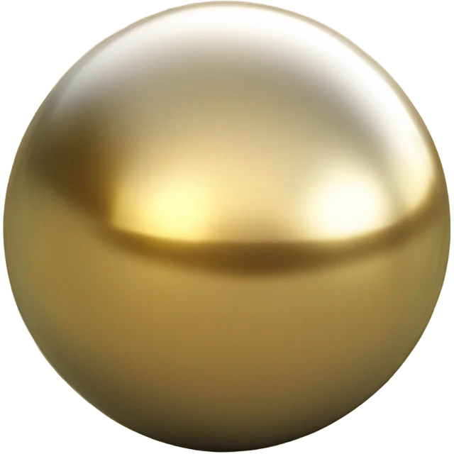 Gold petanque ball emoji