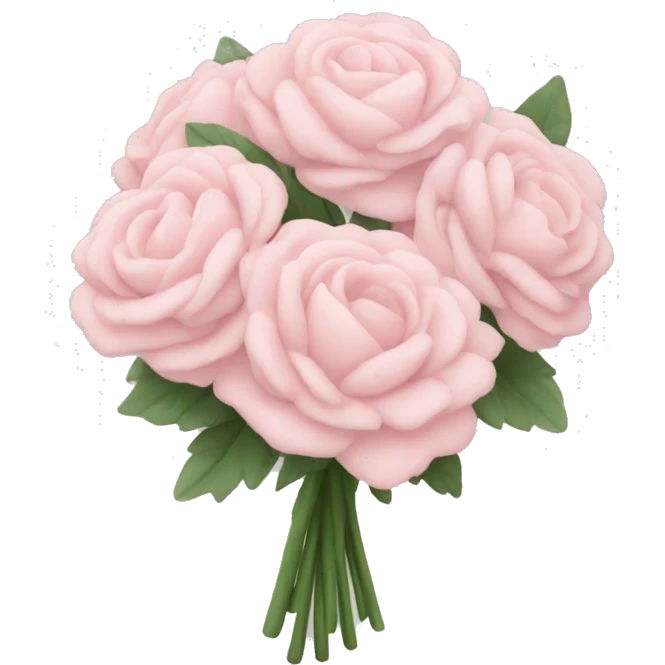 Pale pink bouquet emoji
