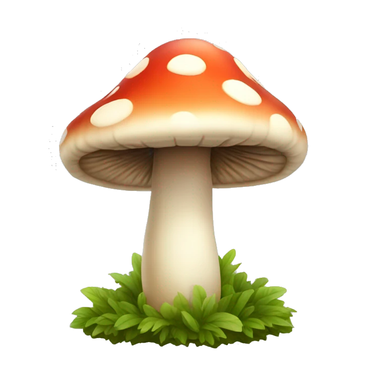 Cute mushroom emoji