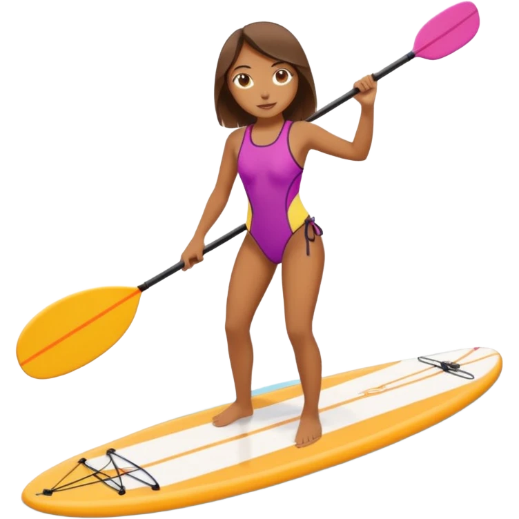 Paddleboarding girld emoji