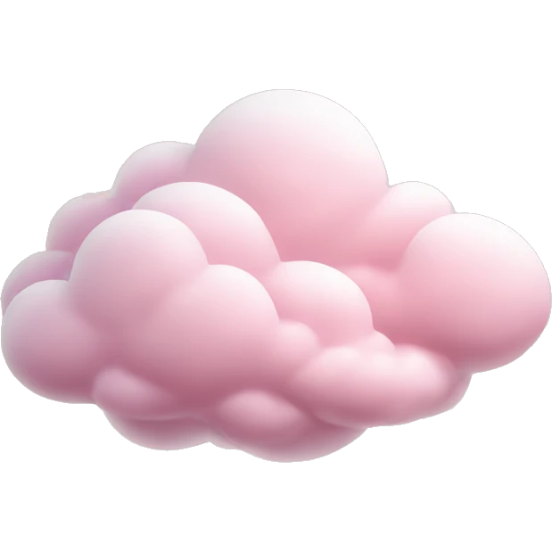 Light Pink clouds from private jet window emoji