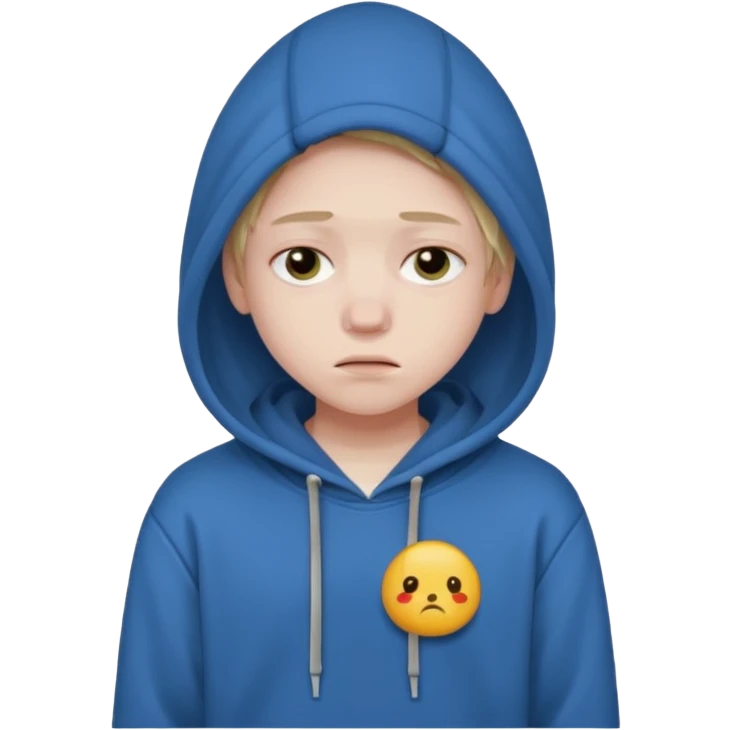 Teen with depression  emoji