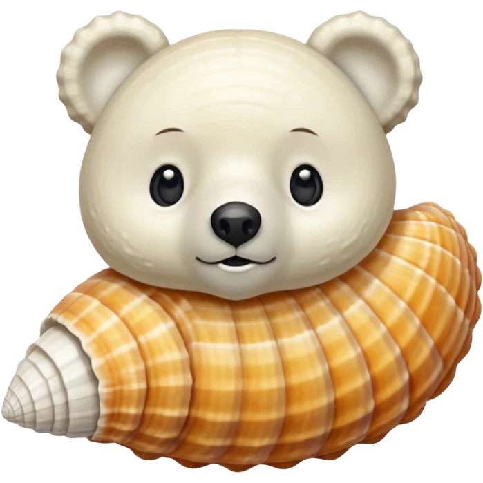 A seashell Bear 🐻🐚 emoji