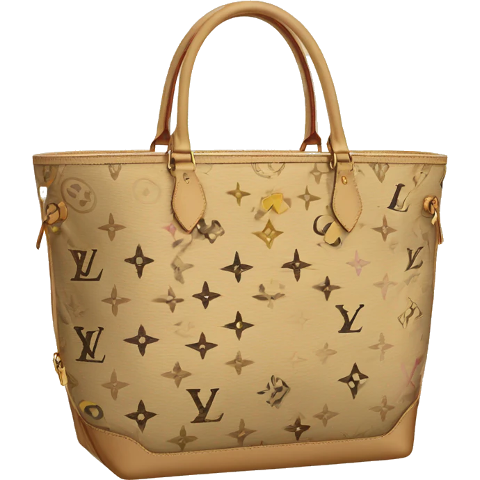 beige louis vuitton tote emoji