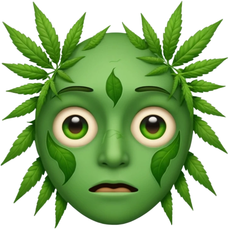 Emoji cansado mariguano emoji