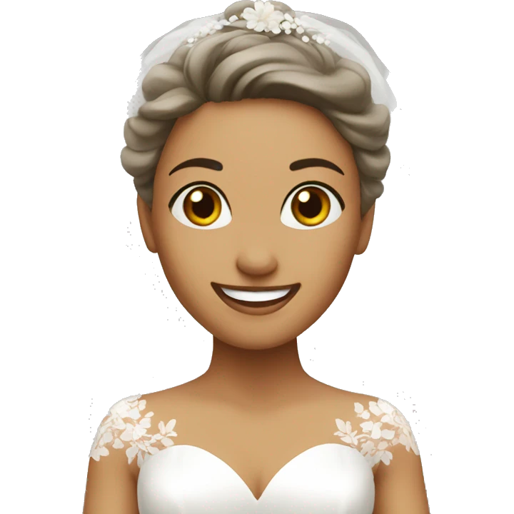 Happy bride  emoji