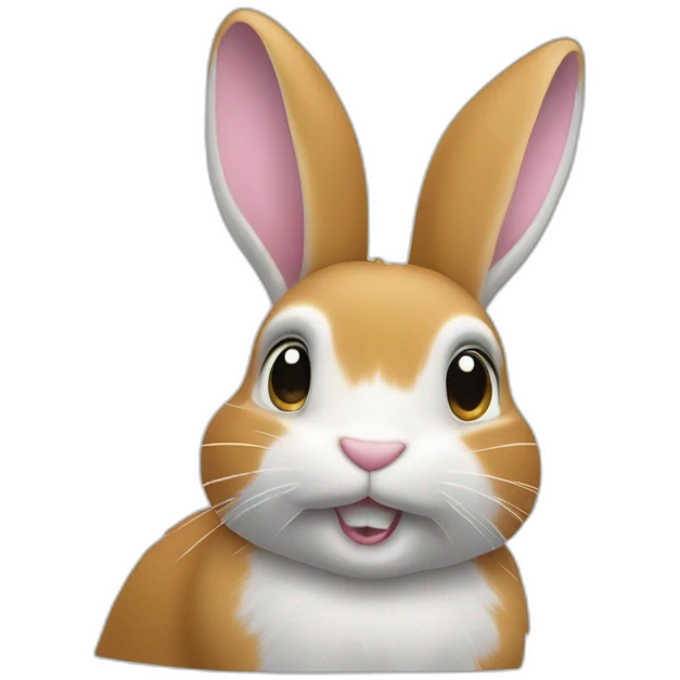 Lapin tête de béllié emoji