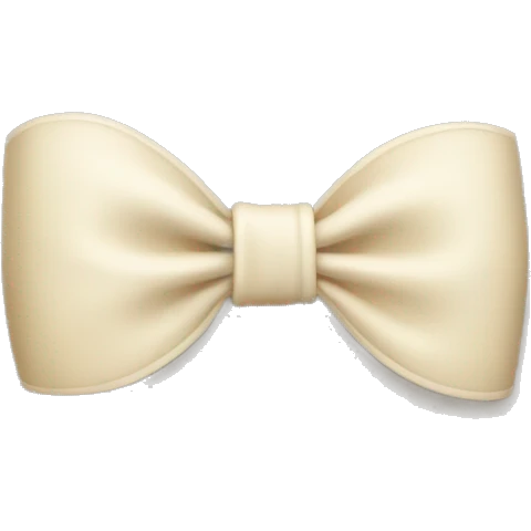 A cream color bow  emoji